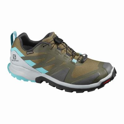 Salomon XA ROGG GTX W - Naisten Polkujuoksukengät - Oliivinvihreä